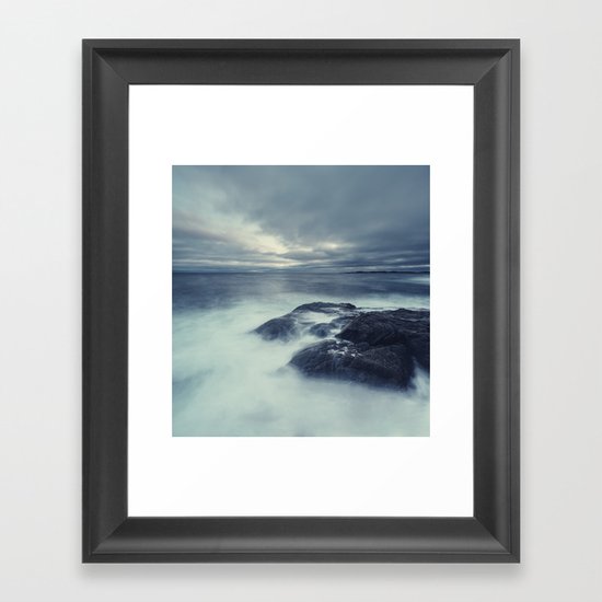 Washed in Atlantic Framed Art Print