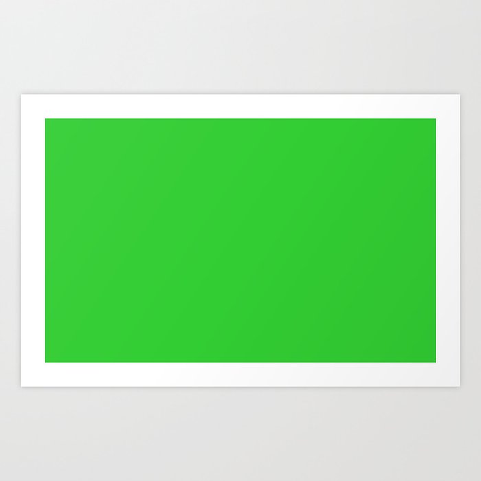 color lime green Art Print by kultjers | Society6
