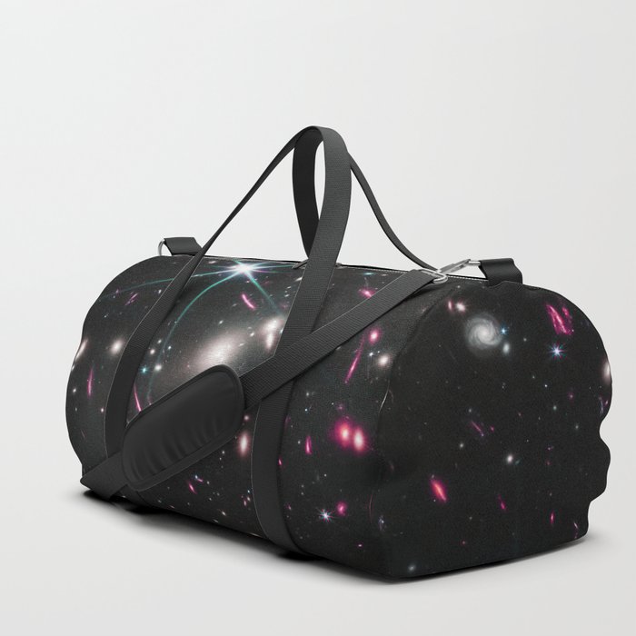 Galaxies of the Universe pink blue Webb Telescope First Image Duffle Bag