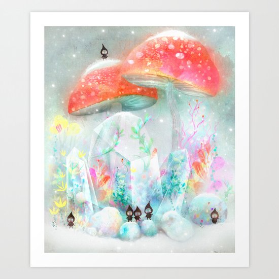 Winter Garden Art Print