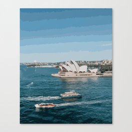 Sydney Australia Vector Wall Digital Artwork Canvas Print
