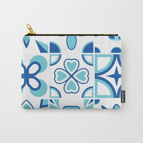 Azulejos blue Carry-All Pouch