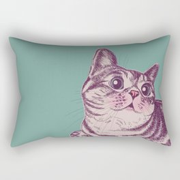 Cat Blushed Vintage Rectangular Pillow