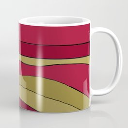 Sunset On Dunes (Digital Dynamo) Coffee Mug