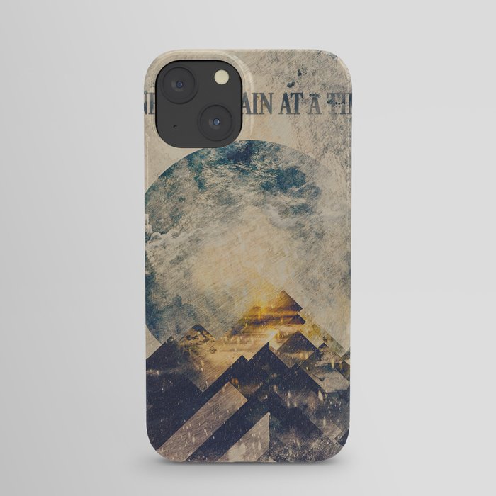 One mountain at a time iPhone Case