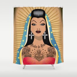 Chola Guadalupe Shower Curtain