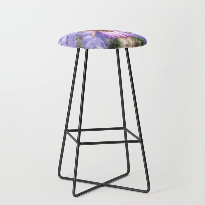 Lavender Field 2 Bar Stool