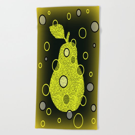 Ornate Pear Beach Towel