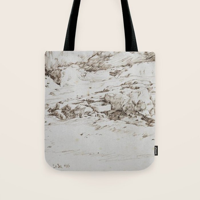 James Tissot A Well near the Bridge of Kedron Tote Bag by