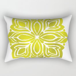 Gold Mandala Rectangular Pillow