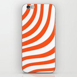 Red and White Stripes iPhone Skin