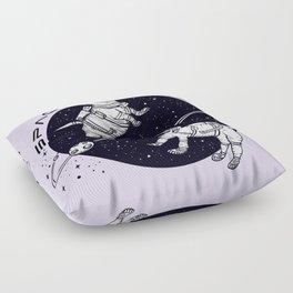 Space Dogs Floor Pillow