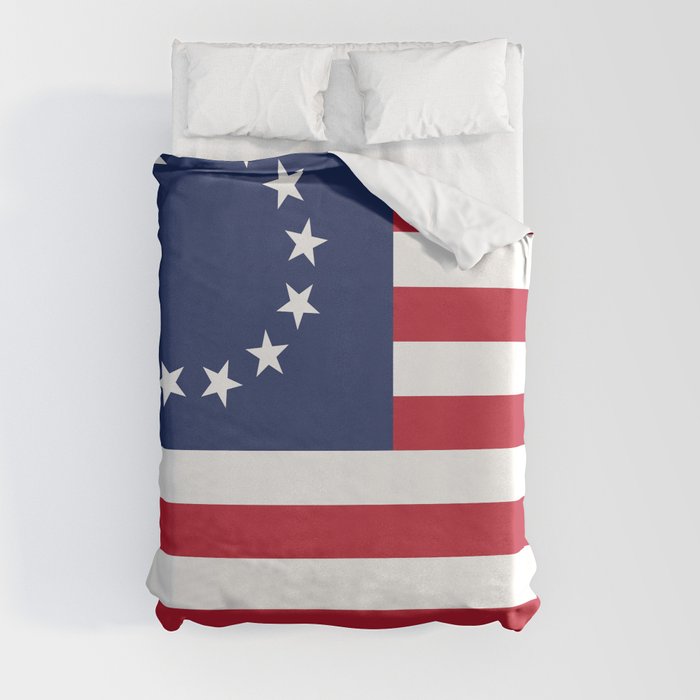 Betsy Ross USA flag Duvet Cover