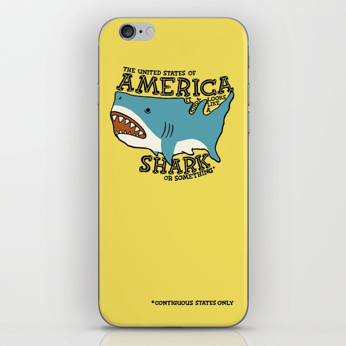 America…   it kinda looks like a shark or something iPhone Skin