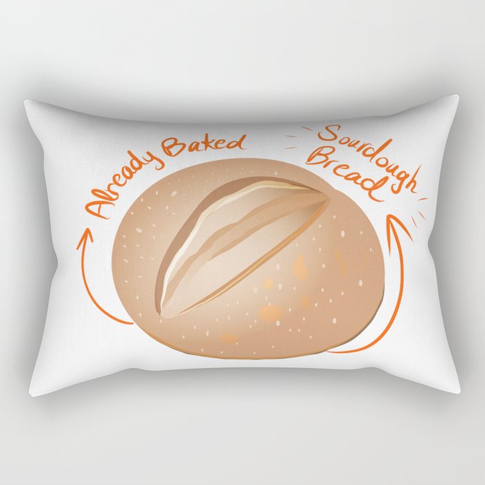 Sourdough Bread Though Rectangular Pillow