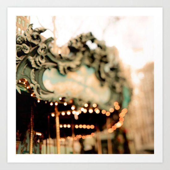 Dreamy Carousel Art Print