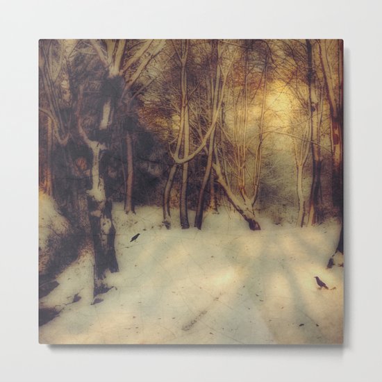 Winter Gold Metal Print
