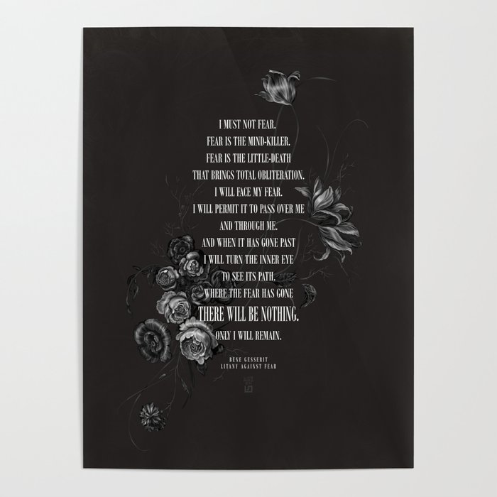 Bene Gesserit Litany Against Fear I Poster