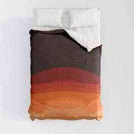 Dark Orange Ombre Comforter