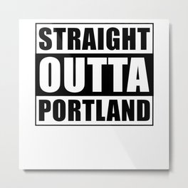 Portland City Oregon Metal Print