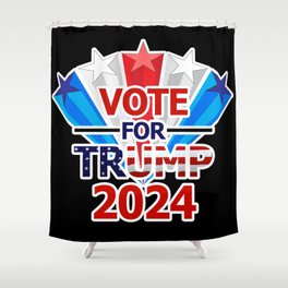 Vote for Trump 2024 Shower Curtain