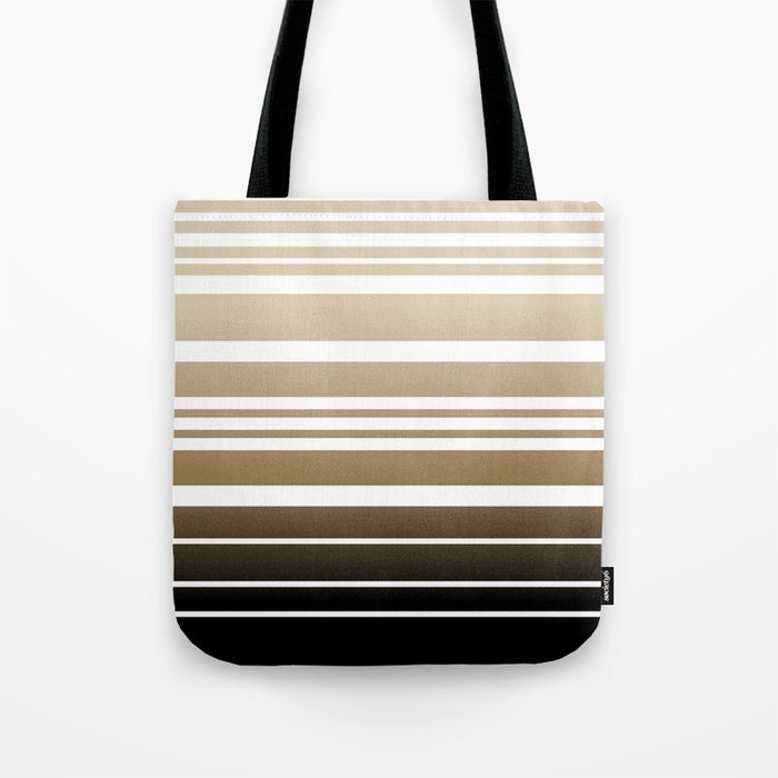 Bay Ombre Stripe Neutral Tote Bag By Epaulino