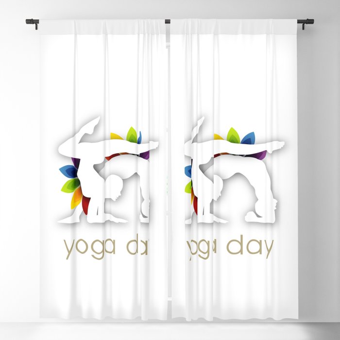 Yoga meditation Chakras or aura colors ayurvedic spiritual wellness Blackout Curtain