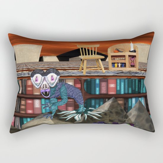 Books are just words on paper until your imagination gives them wings Rectangular Pillow