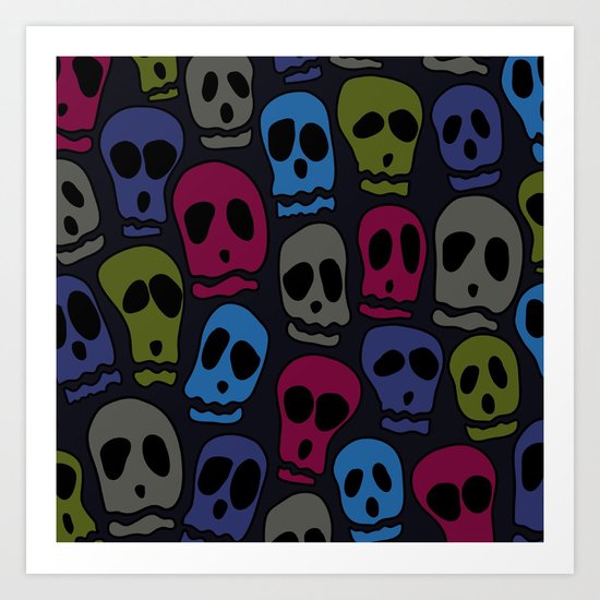 Skulls-3 Art Print