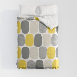 Wonky Ovals in Yellow Comforter