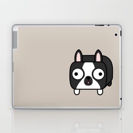Boston Terrier Loaf - Black and White Dog Laptop & iPad Skin