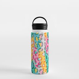 Colorful Abstract leopard animal skin background. Water Bottle