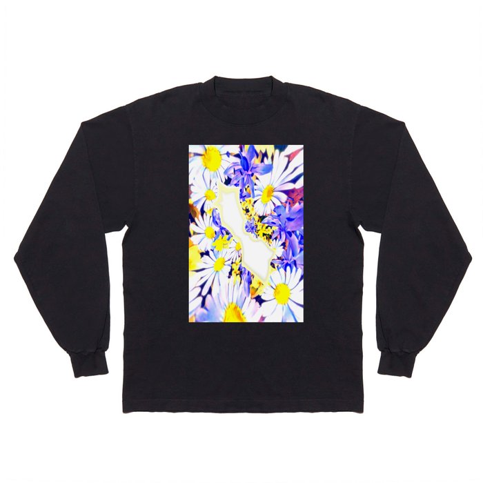Spring flowers illusion Long Sleeve T Shirt