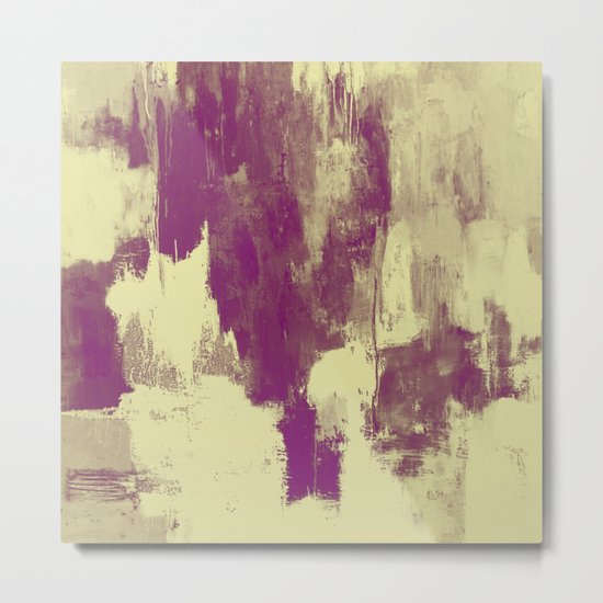 Textured Purple Metal Print