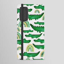 Watercolor Alligator Rainbows Android Wallet Case