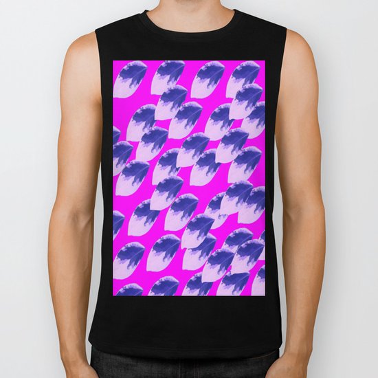 When All of the Leaves Burned Blue Biker Tank