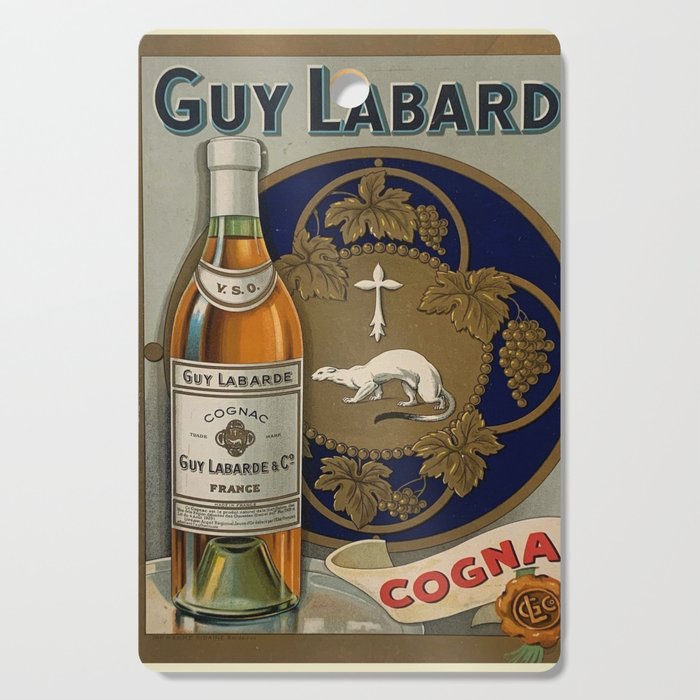 1920 Guy Labarde Cognac Alcoholic Beverage Aperitif Vintage Advertisement Poster / Posters  Cutting Board