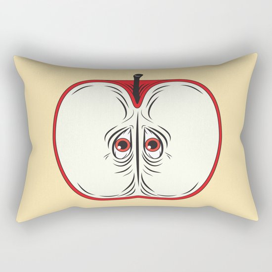 Anxiety Apple Rectangular Pillow