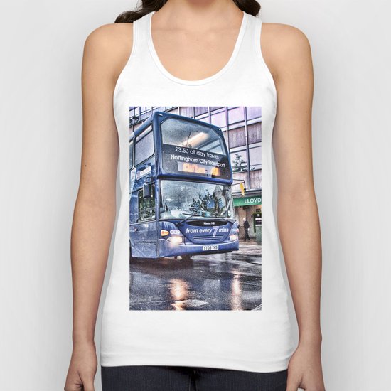Navy Bus Unisex Tank Top