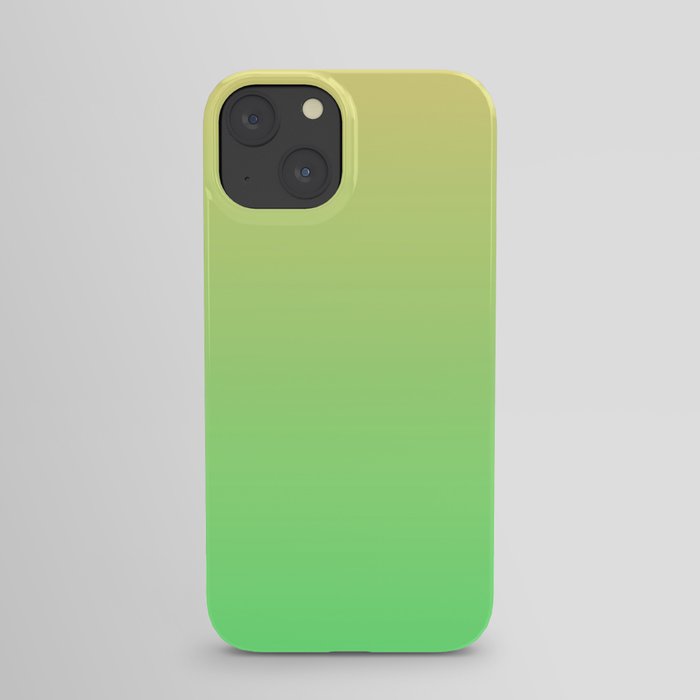 Green to Yellow Ombre Shaded Lemon and Lime Sorbet Ice Cream Gelato iPhone Case