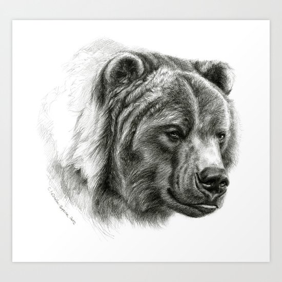 Brown Bear G2012-054b Art Print