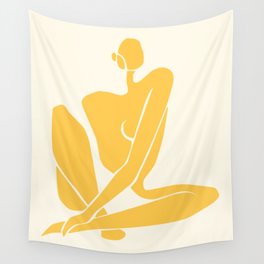 Body in Goldenrod Wall Tapestry