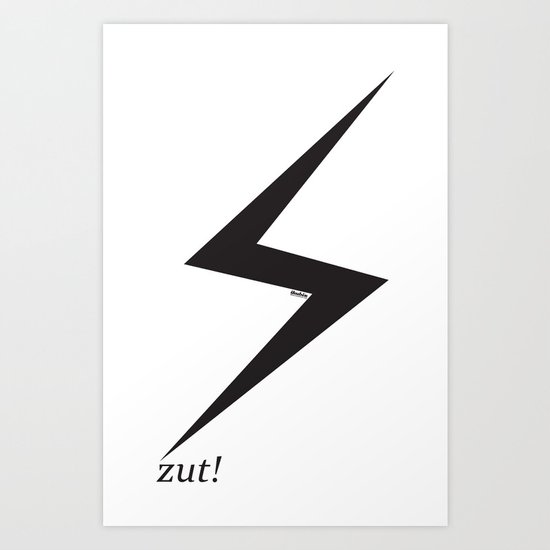 ⚡ zut! Art Print