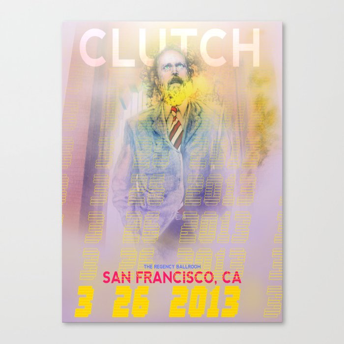 Clutch San Francisco Poster (Full Color) Canvas Print