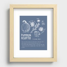 Pumpkin risotto recipe Recessed Framed Print