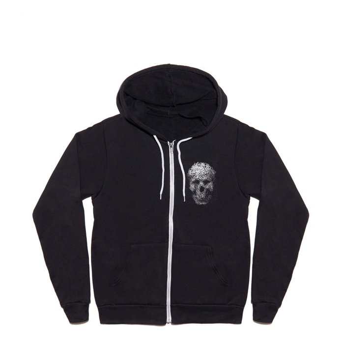 Weird Skull Full Zip Hoodie