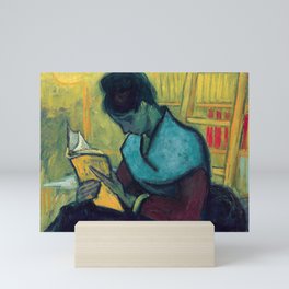 The Novel Reader by Vincent van Gogh, 1888 Mini Art Print