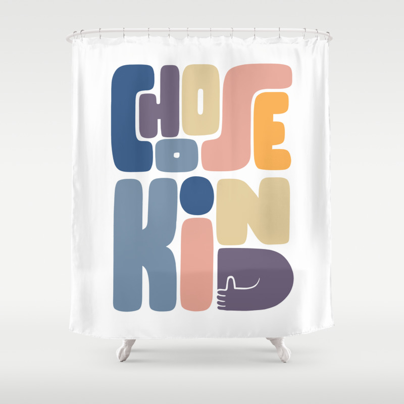 Choose Kind Shower Curtain By P Hirst, One Of A Kind Shower Curtains