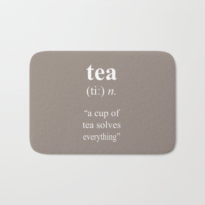 Tea Quote Bath Mat