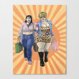 Shopping - Big Beautiful Women of the Creme Soda Dimension (series) Canvas Print